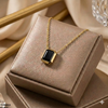 Stainless Steel Rectangle Drop Pendant