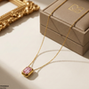 Stainless Steel Rectangle Drop Pendant