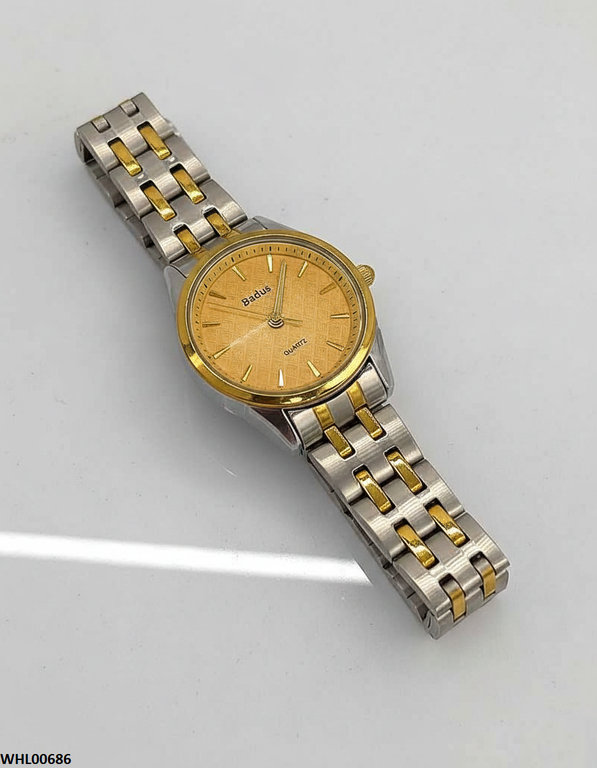 Round Champagne Dial Women's Watch