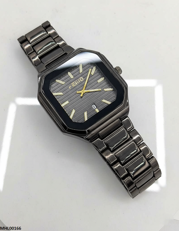 Square Black Dial Men's Watch