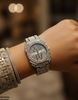 Round Rhinestone Dial Women's Watch