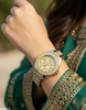 Round Stone Dial Women's Watch
