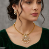 Tear Pearl Drop South Indian Necklace Set