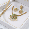 Round Pearl Drop South Indian Necklace Set