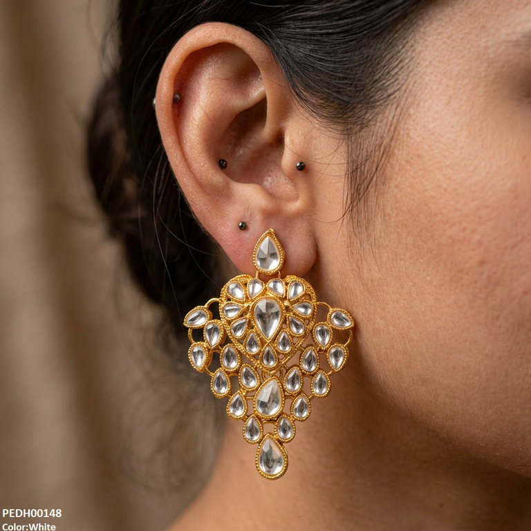 Heart Tear Drop Earrings