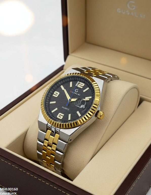 Round Honeycomb Dial Men's Watch