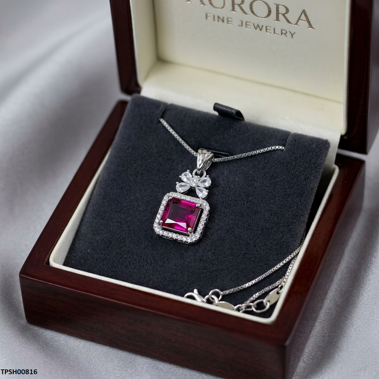 Bow Square Pendant
