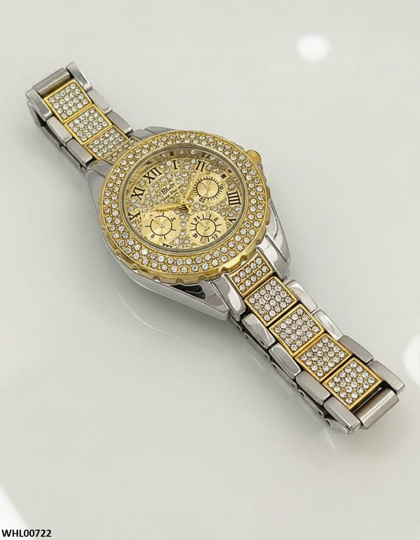 Round Stone Dial Women's Watch