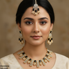Rectangle Pearl Necklace Set