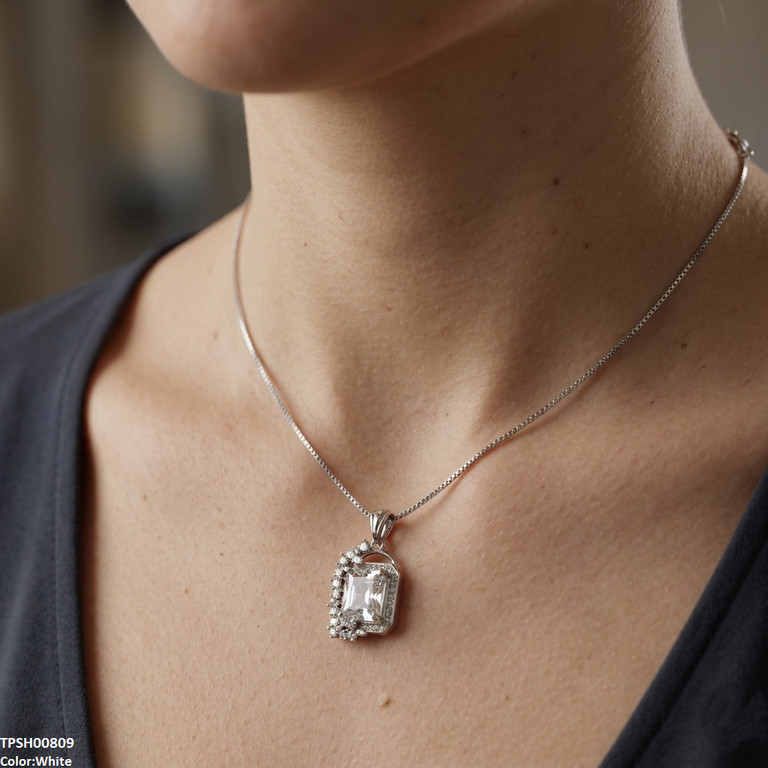 Leaf/Square Pendant