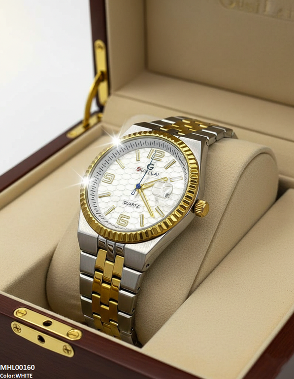 Round Honeycomb Dial Men's Watch