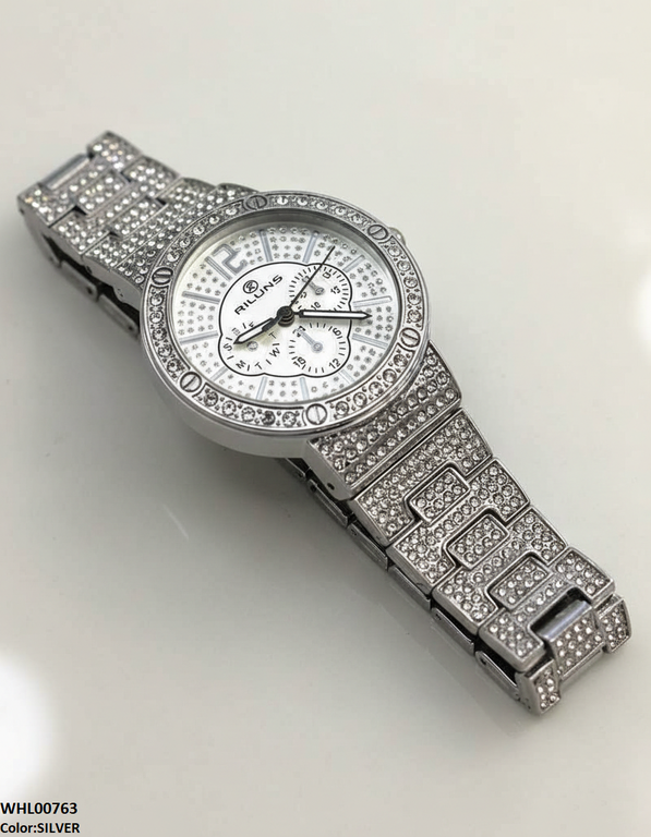 Round Rhinestone Women's Watch