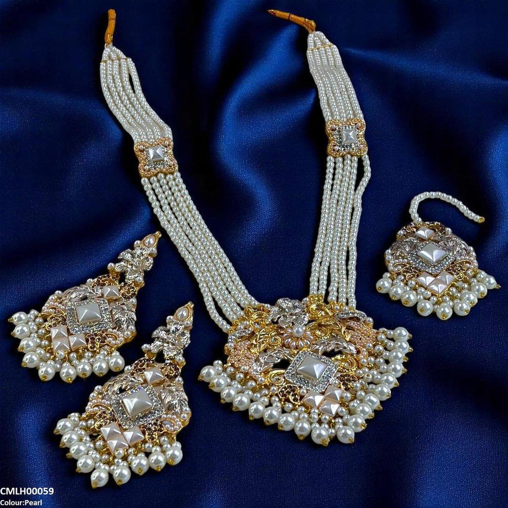 Pearl Flower Mala Set
