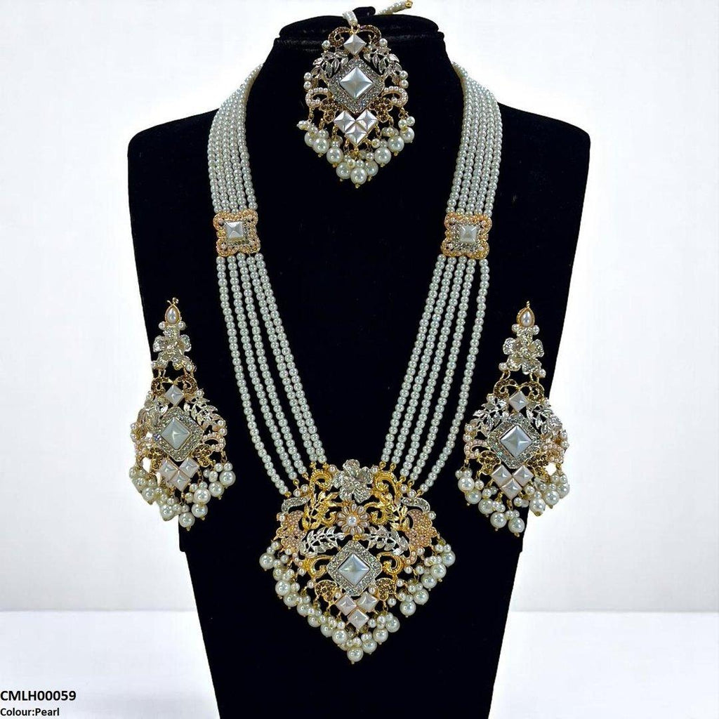 Pearl Flower Mala Set