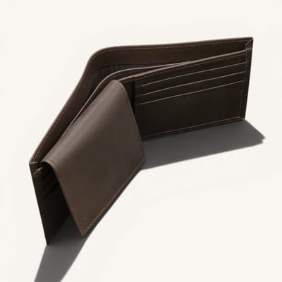 Genuine Leather Wallet (W-112 Black)