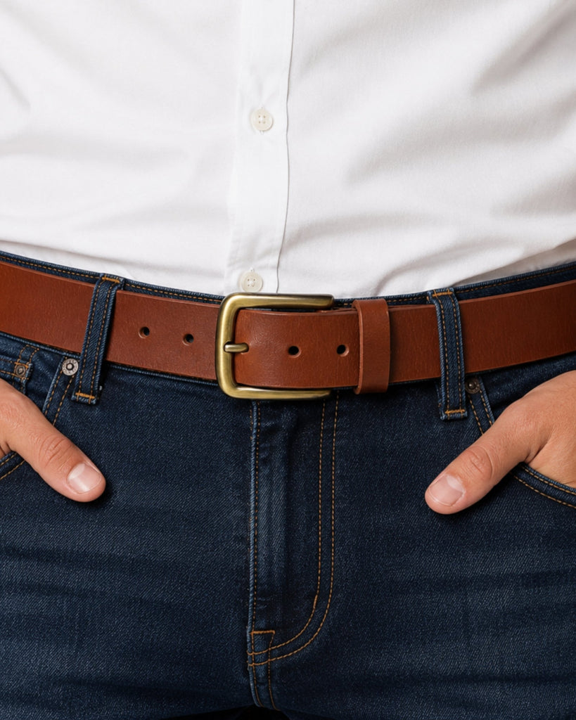 Genuine Leather Belt (B40-PULLUP)