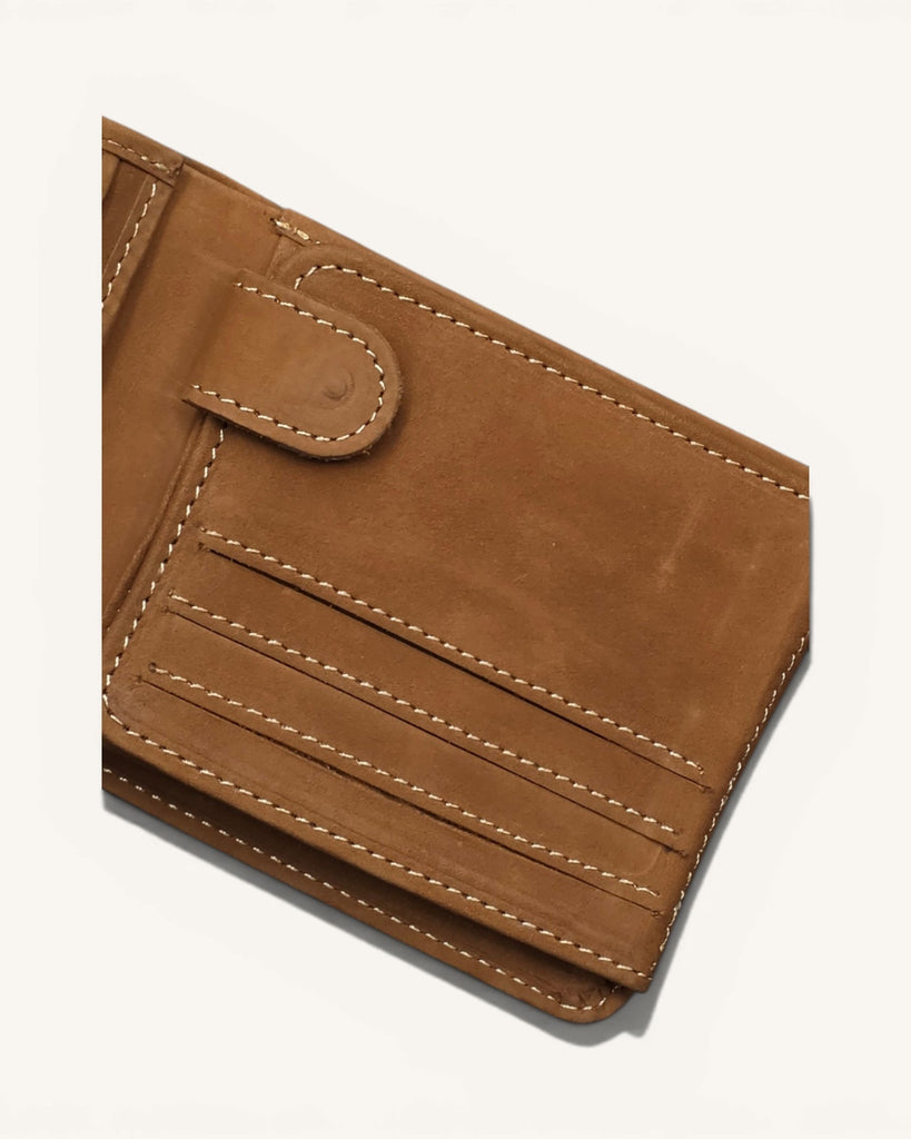 Genuine Leather Wallet (W-bcp Camel)