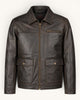 Men's Genuine Leather Jacket (J-0047)