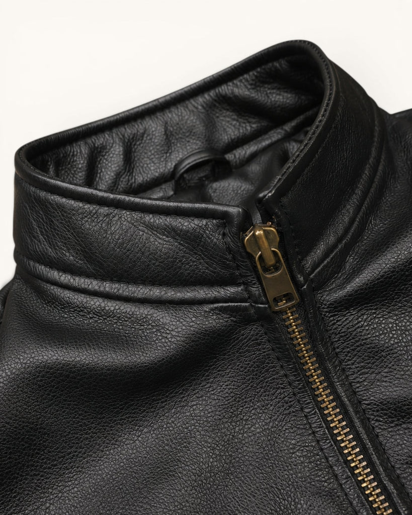 Men's Genuine Leather Jacket (J-0049)