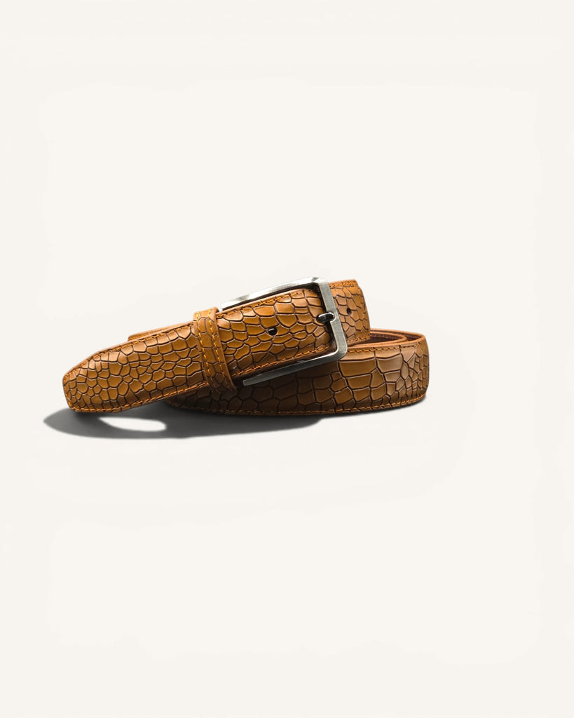 Genuine Leather Belt (B35-CROCO)