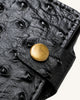 Handmade Genuine Leather Wallet (HM-003 Ostrich Black)