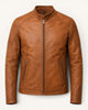 Men's Genuine Leather Jacket (J-0055)