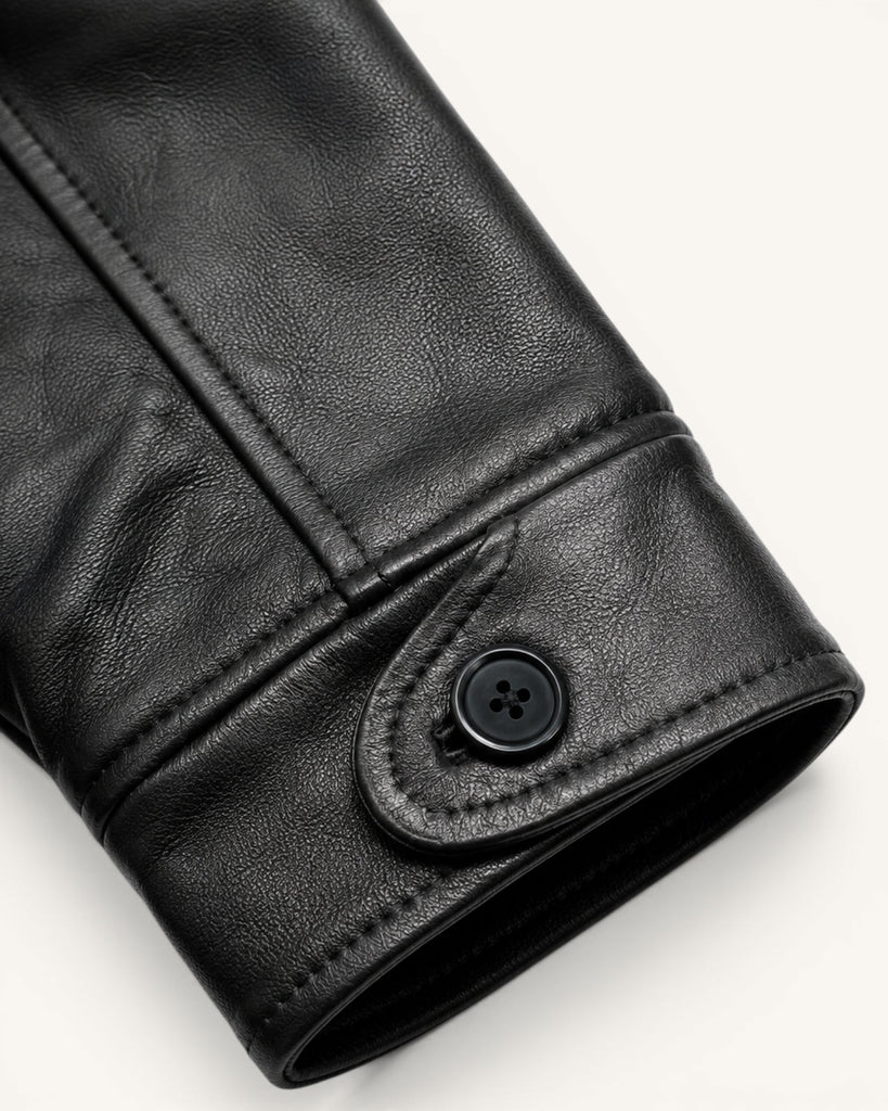 Men's Genuine Leather Jacket (J-0056)