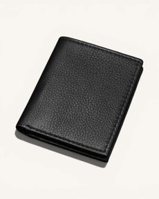 Genuine Leather Wallet (W-901 Black Miled)