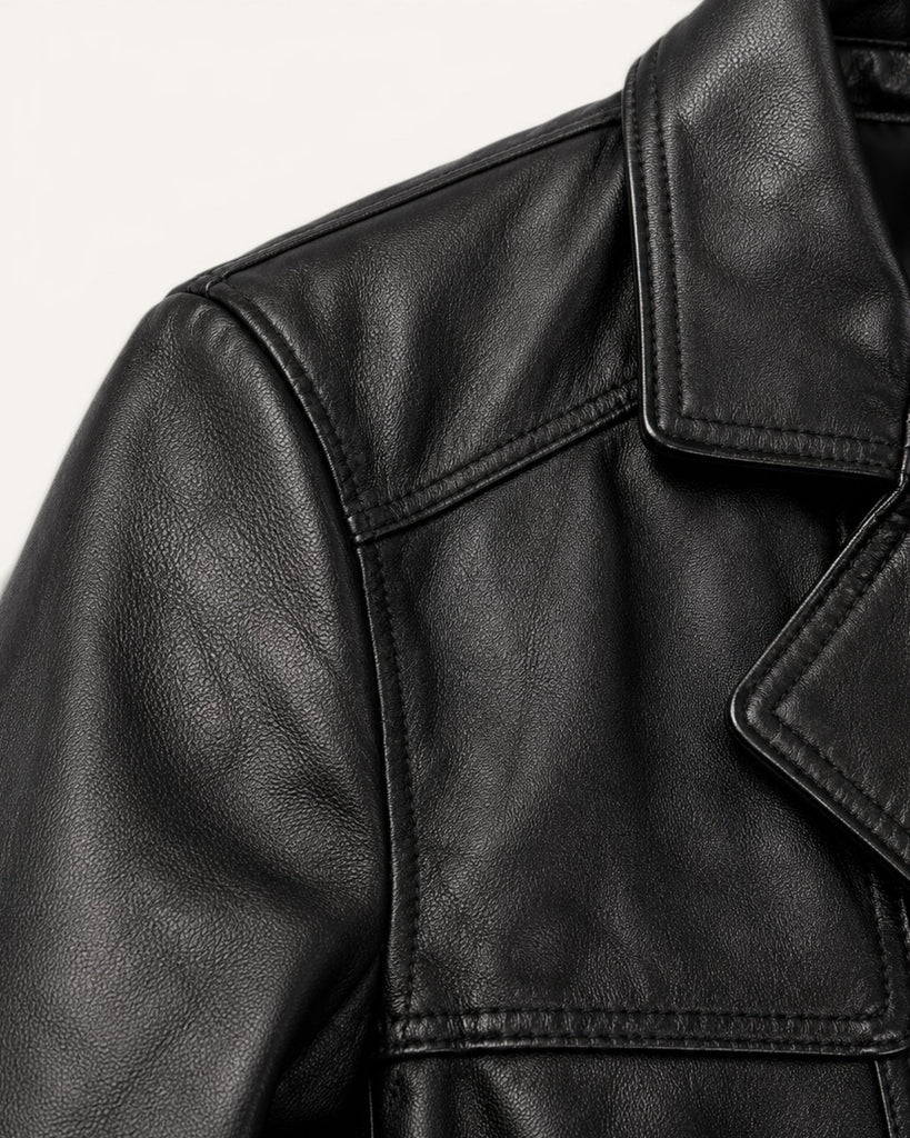Men's Genuine Leather Jacket (J-0061)