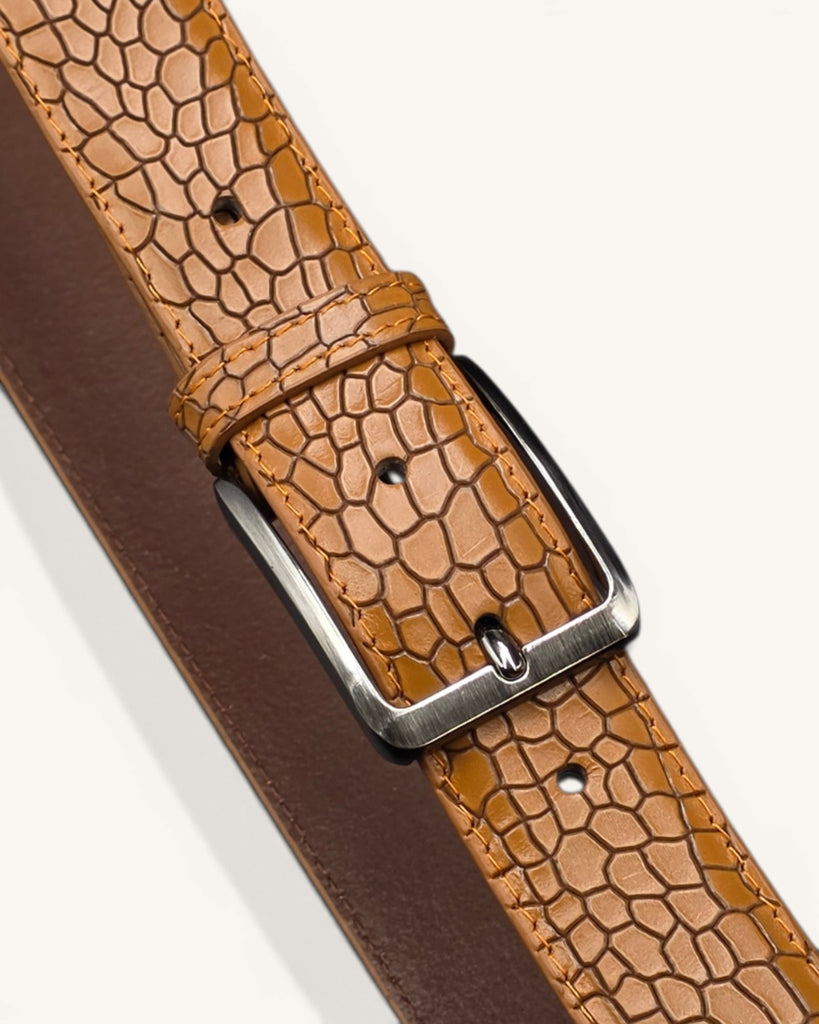Genuine Leather Belt (B35-CROCO)