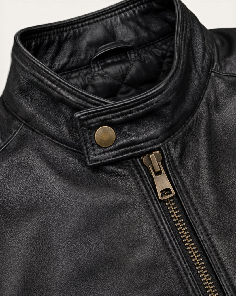 Men's Genuine Leather Jacket (J-0058)