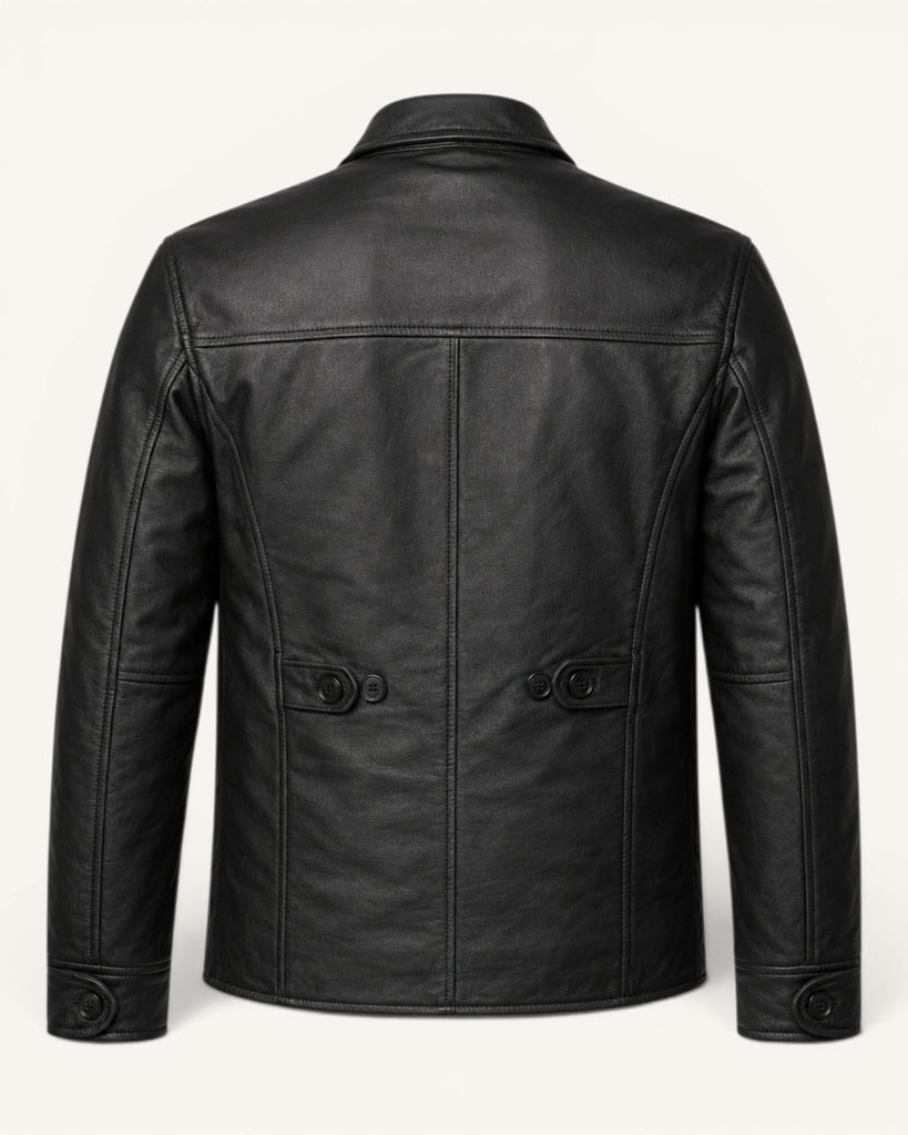 Men's Genuine Leather Jacket (J-0056)