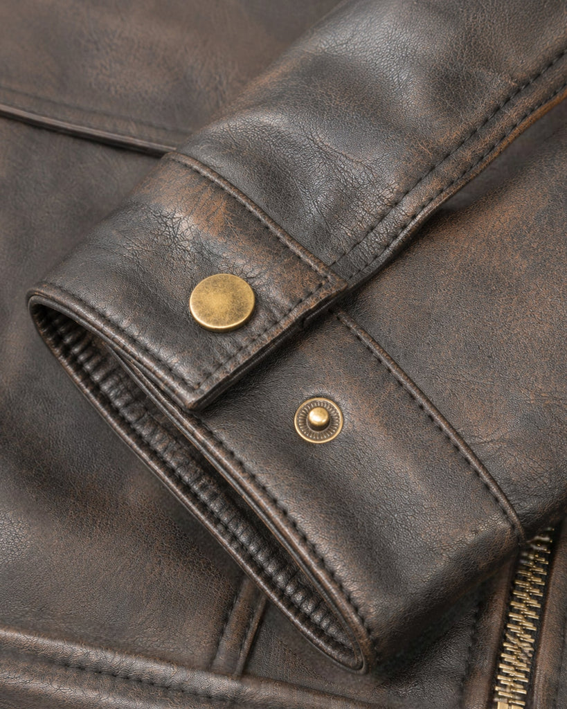 Men's Genuine Leather Jacket (J-0047)