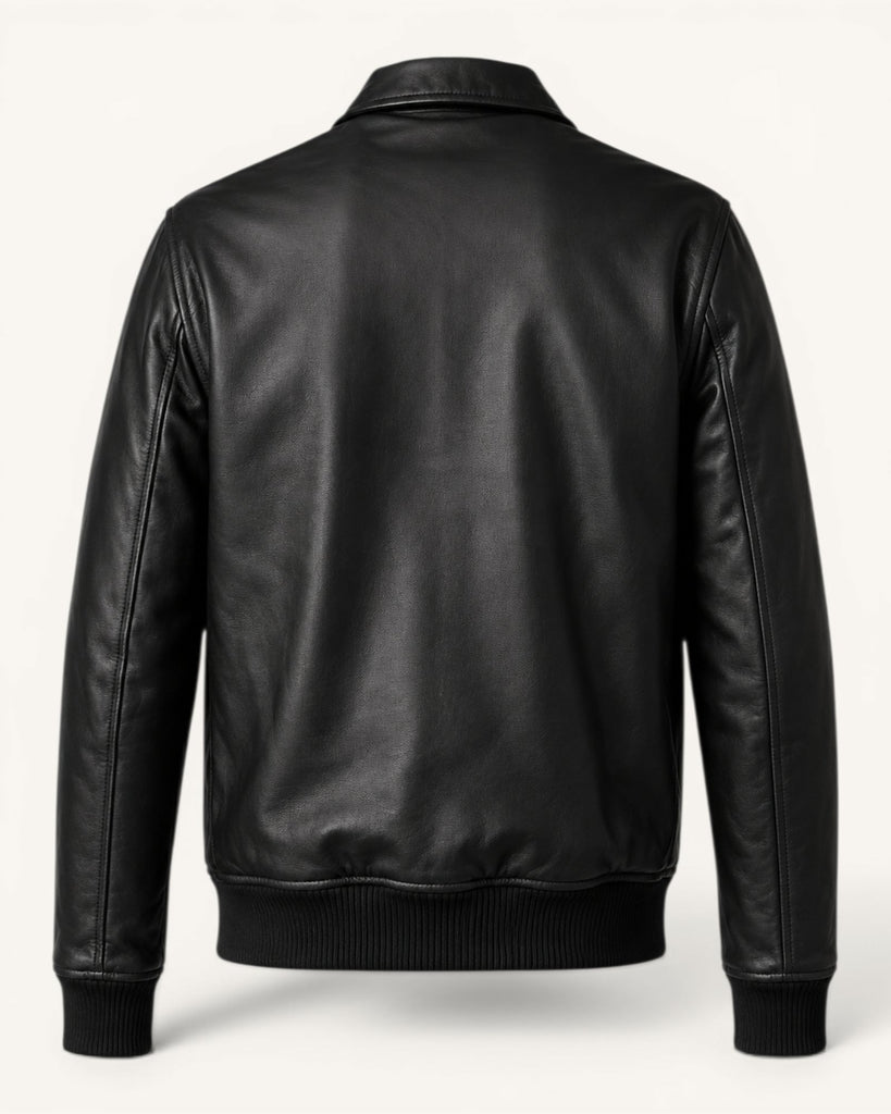 Men's Genuine Leather Jacket (J-0051)