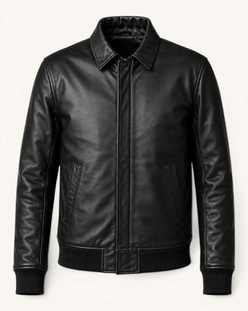 Men's Genuine Leather Jacket (J-0051)