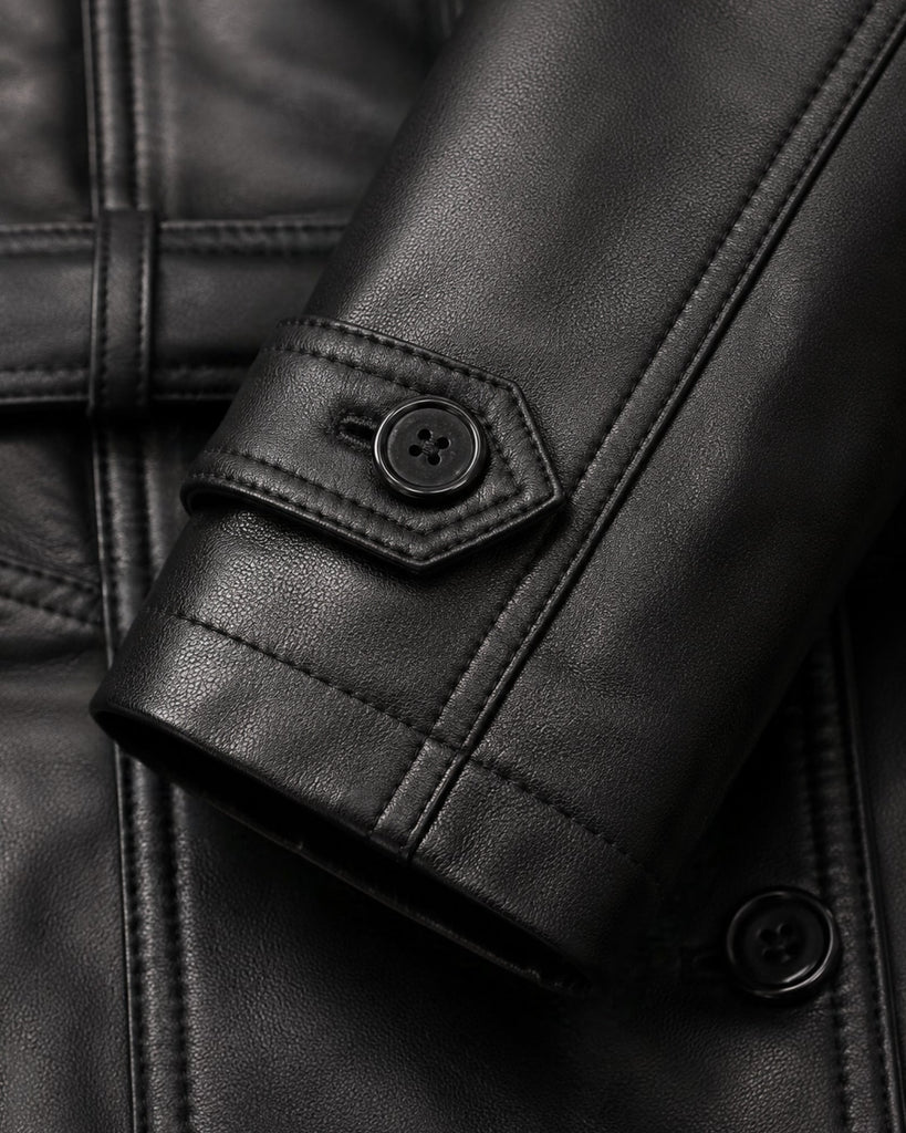 Men's Genuine Leather Jacket (J-0061)