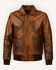 Men's Genuine Leather Jacket (J-0057)