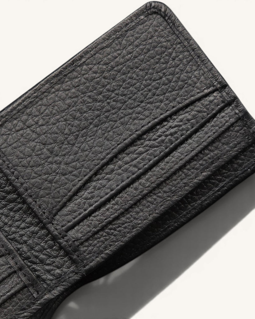 Genuine Leather Wallet (W-185 Black)