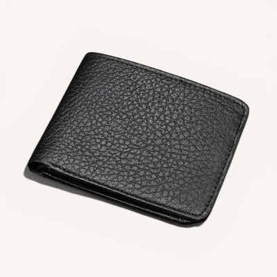Genuine Leather Wallet (W-185 Black)
