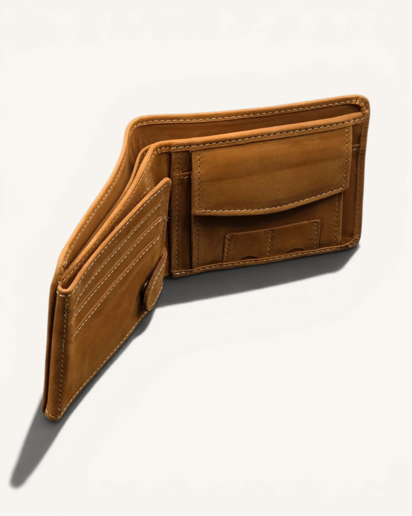 Genuine Leather Wallet (W-bcp Camel)