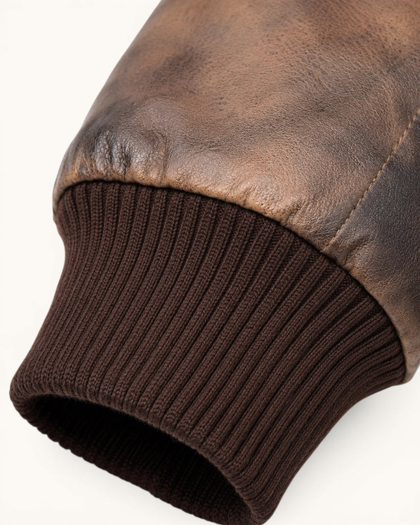 Men's Genuine Leather Jacket (J-0048)