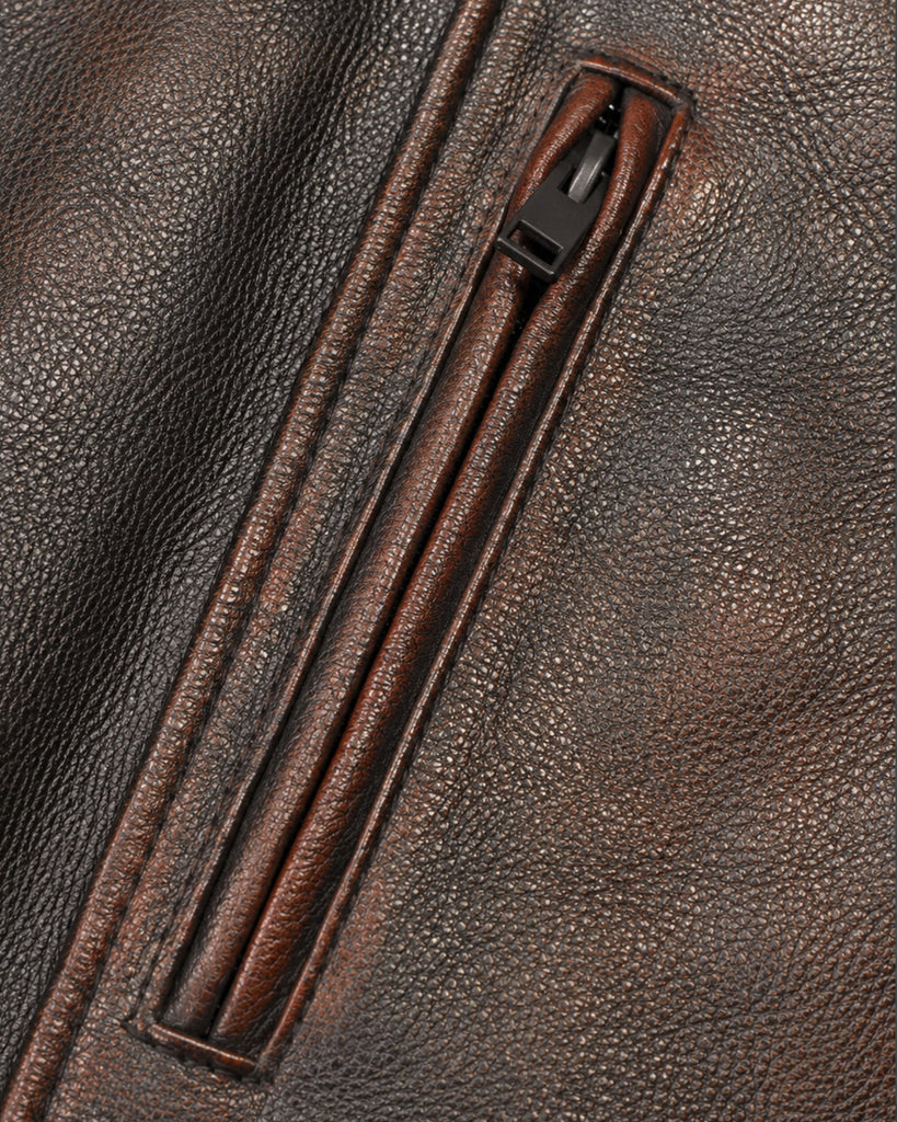 Men's Genuine Leather Jacket (J-0045)