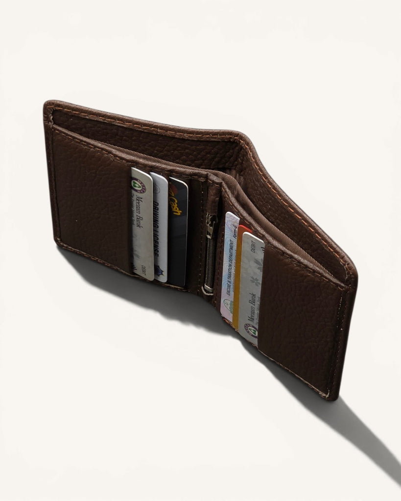 Genuine Leather Wallet (W-007 Zipper)