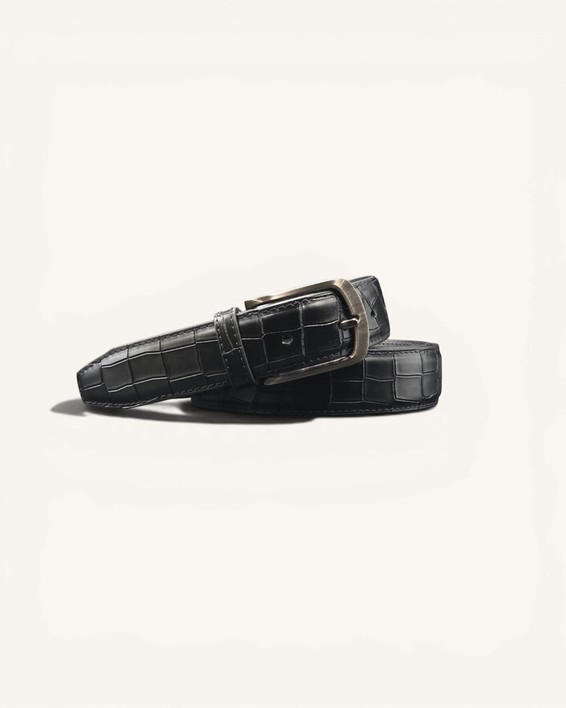 Genuine Leather Belt (B35-CROCO)
