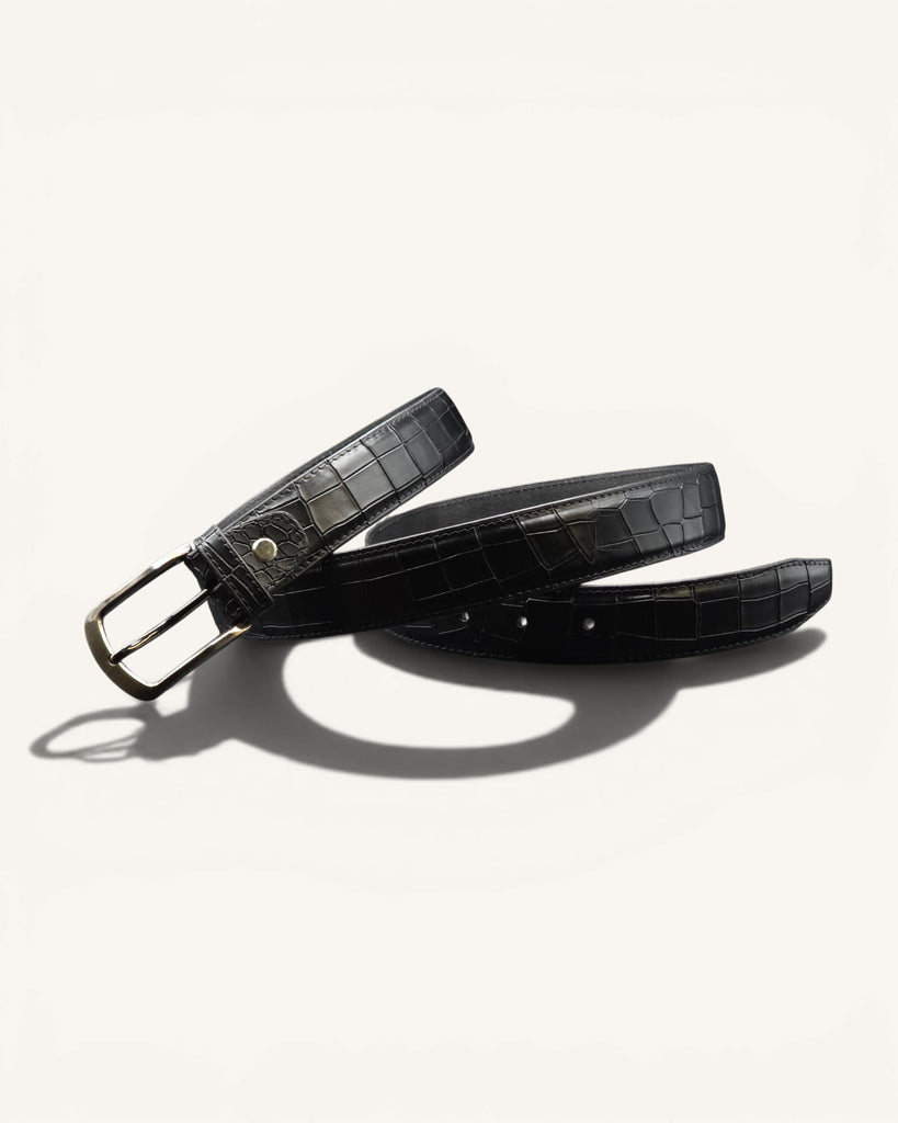 Genuine Leather Belt (B35-CROCO)