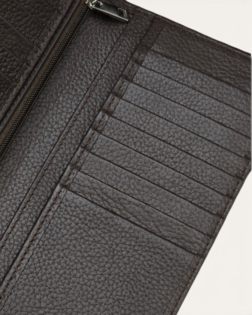 Genuine Leather Wallet (LW-CC18 Zipper (cow Mild))