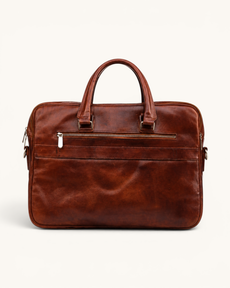 Leather Laptop Messenger Bag (B-001)
