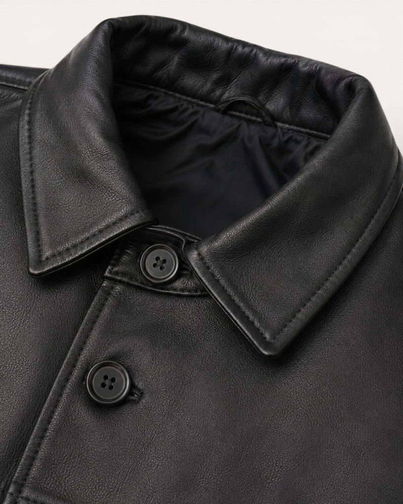 Men's Genuine Leather Jacket (J-0056)