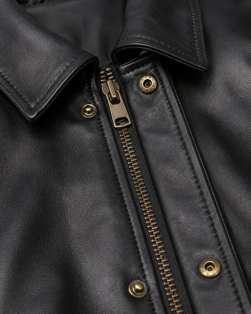 Men's Genuine Leather Jacket (J-0051)