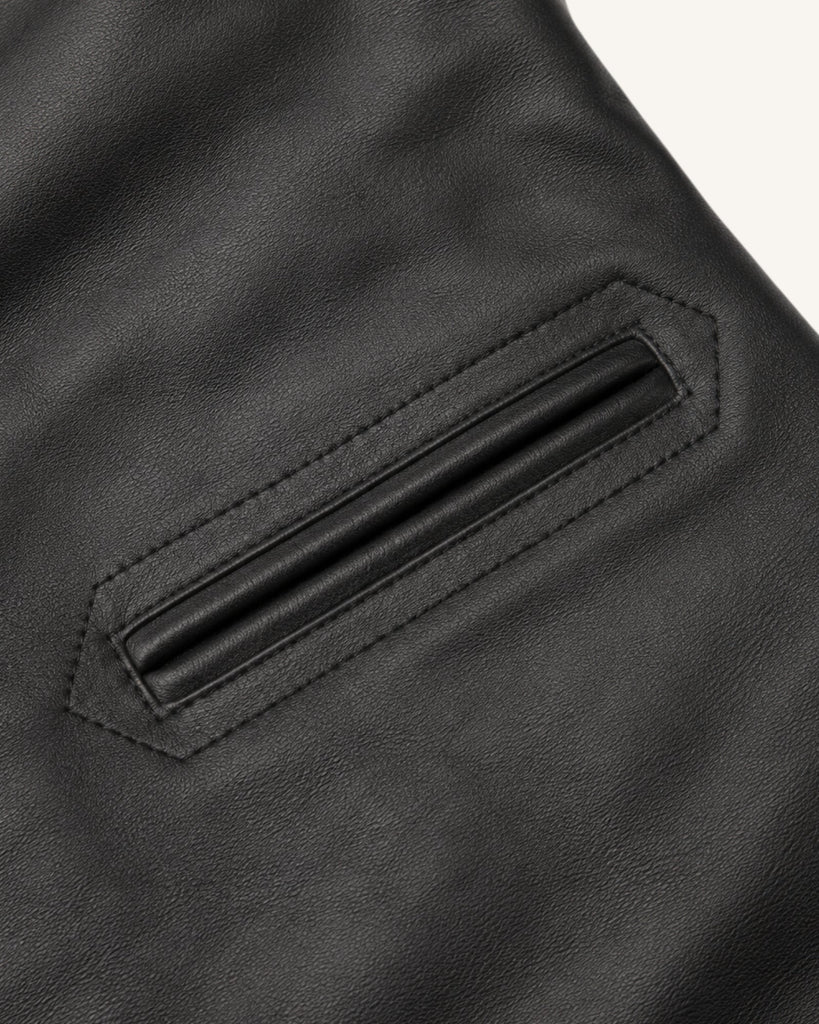 Men's Genuine Leather Jacket (J-0056)